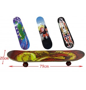 SKATE BOARD BOIS 4 Assortis