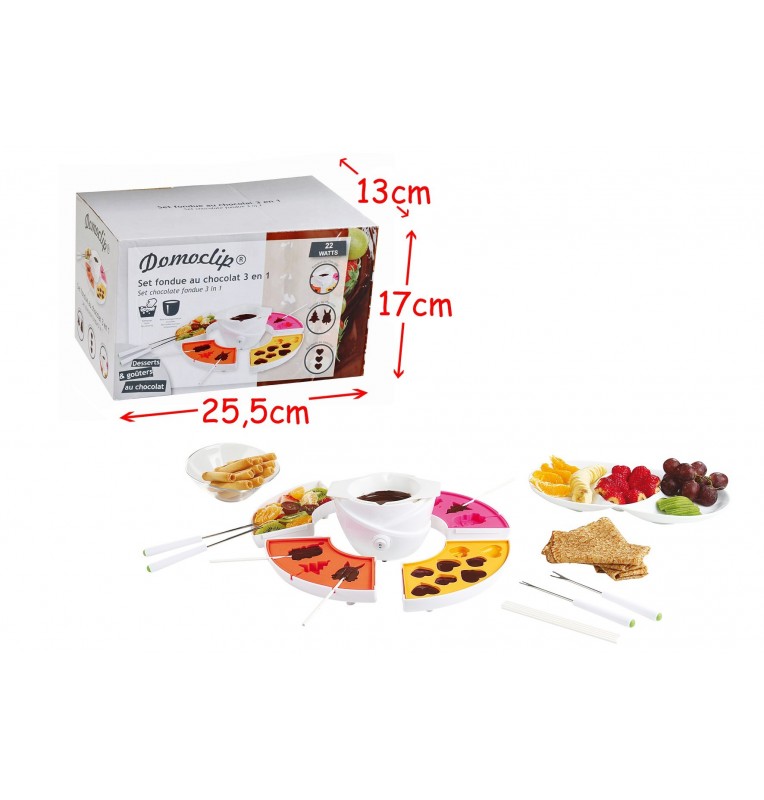 SET FONDUE CHOCOLAT 3 EN 1 SET FONDUE CHOCOLAT 3 EN 1