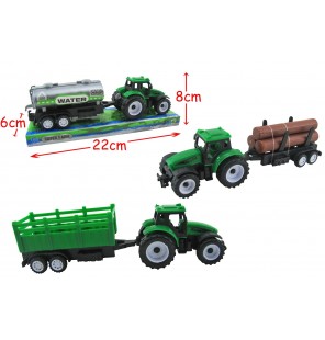 TRACTEUR A FRICTION AVEC REMORQUE 3 Assortiments
