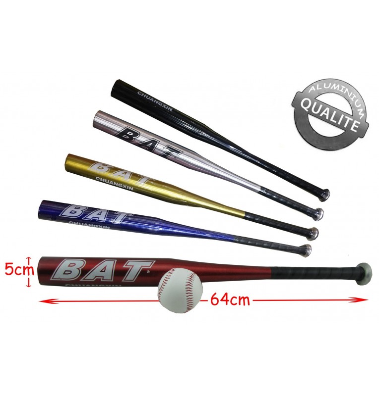 BATTE BASEBALL ALUMINIUM + BALLE, Grossiste