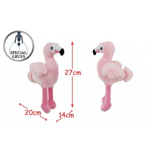 Peluche flamant rose.