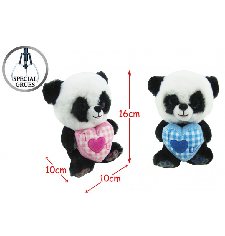 peluche panda coeur