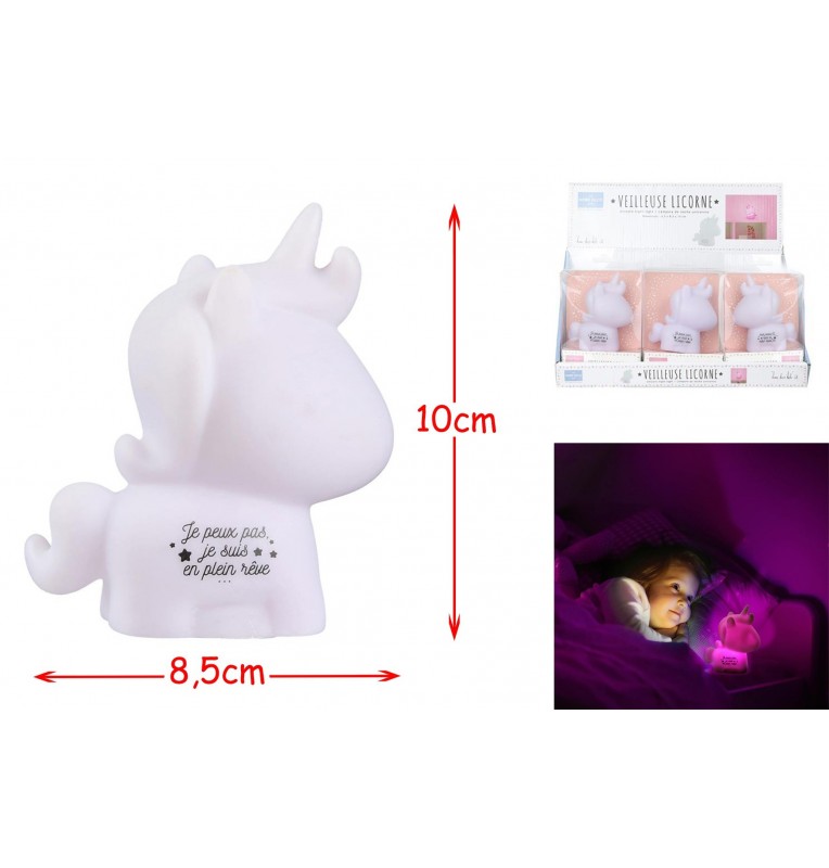 VEILLEUSE LICORNE ROSE VEILLEUSE LICORNE ROSE