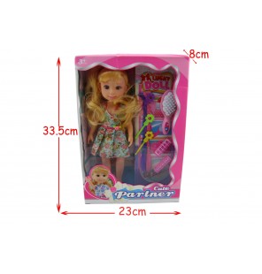 SET POUPEE AVEC ACCESSOIRES COIFFURE