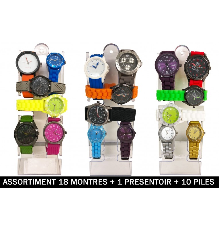 MONTRE ANALOGIQUE QUARTZ 18 Assortiments MONTRE ANALOGIQUE QUARTZ 18 Assortiments