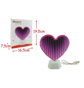 LAMPE NEON LED COEUR