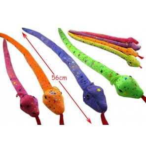Peluche serpent paillette 4 coloris