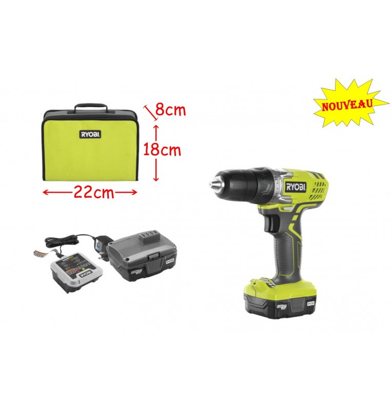 RYOBI PERCEUSE VISSEUSE 1BAT 1 VITESSE 12V RYOBI PERCEUSE VISSEUSE 1BAT 1 VITESSE 12V