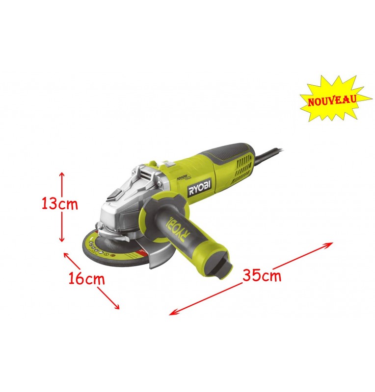 RYOBI MEULEUSE ANGLE 1010W FILAIRE RYOBI MEULEUSE ANGLE 1010W FILAIRE