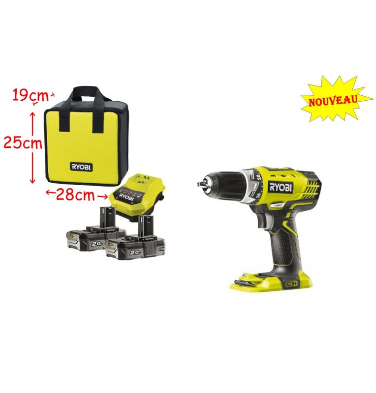 RYOBI COFFRET PERCEUSE VISSEUSE 2 BATTERIE RYOBI COFFRET PERCEUSE VISSEUSE 2 BATTERIE