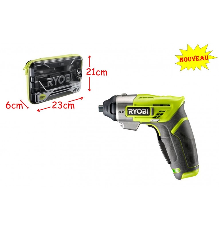RYOBI COFFRET TOURNEVIS SANS FIL 1 BAT RYOBI COFFRET TOURNEVIS SANS FIL 1 BAT