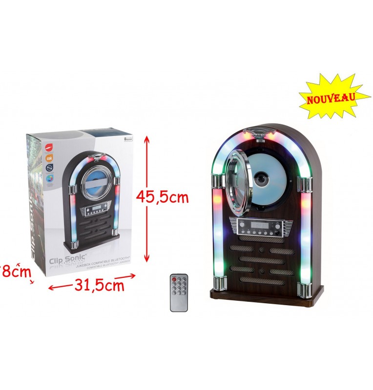 JUKEBOX BLUETOOTH LED BOIS JUKEBOX BLUETOOTH LED BOIS