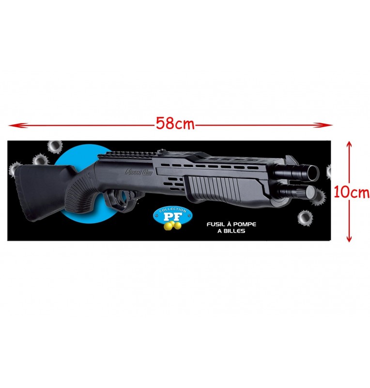 FUSIL A POMPE A BILLES LO 56 CM FUSIL A POMPE A BILLES LO 56 CM