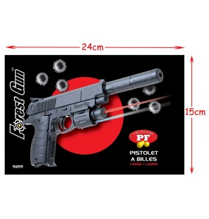 PISTOLET A BILLES LASER + LAMPE LO 22 CM, Grossiste