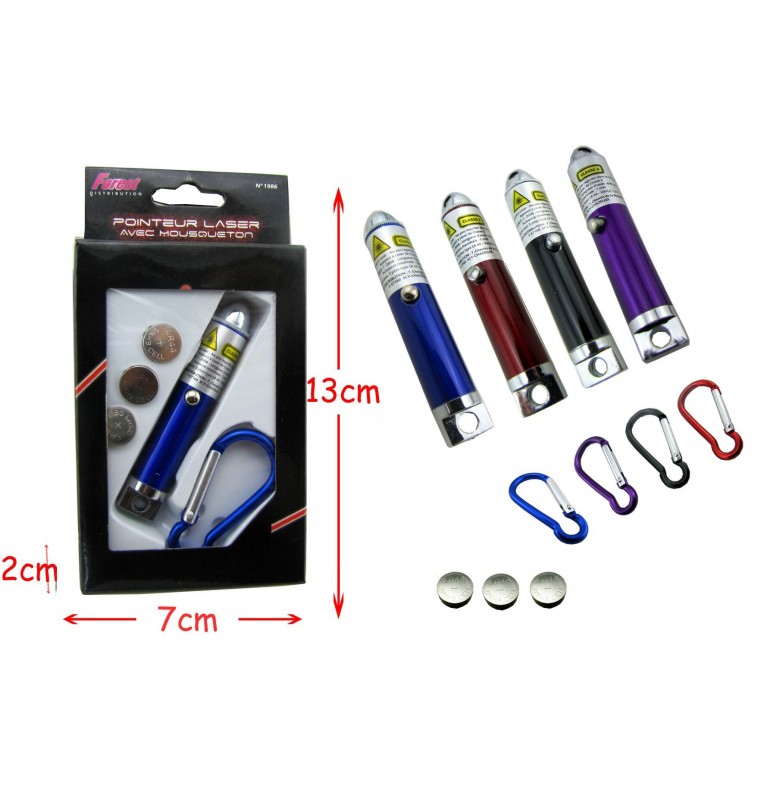 pointeur laser 4 têtes avec mousqueton pointeur laser 4 têtes avec mousqueton