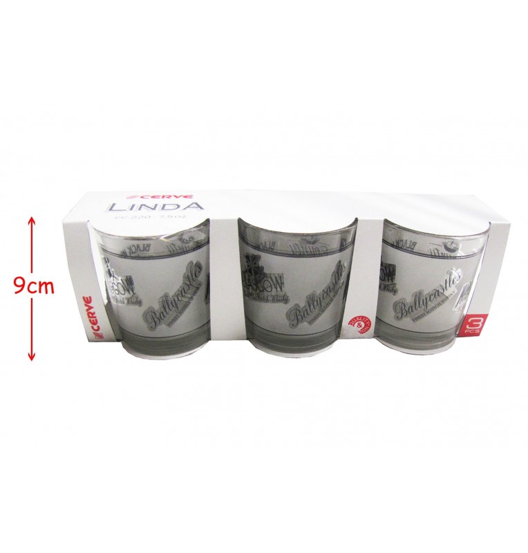 3 VERRES WHITE LABEL 22 CL 3 VERRES WHITE LABEL 22 CL
