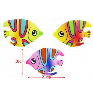 Peluche poisson 3 coloris