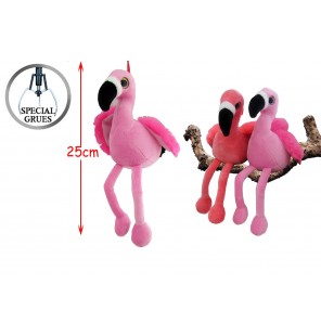 Peluche flamant rose 2 coloris.