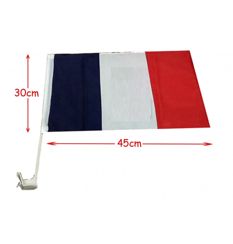 DRAPEAU VOITURE FRANCE 30 X 45 CM