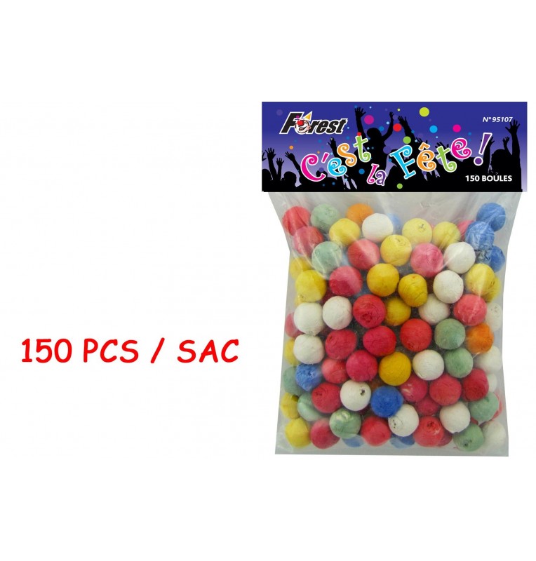 Conception légère APT BOULES DE COTILLONS MULTICOLORES - SACHET DE 50 