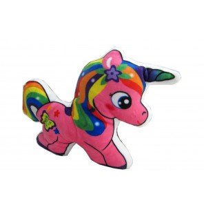 Peluche licorne imprimée 3 coloris