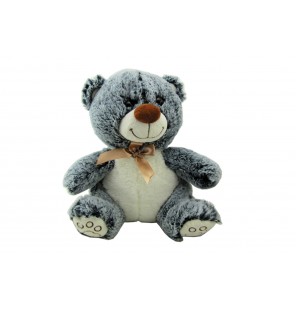 Peluche ours flot assis 2 coloris