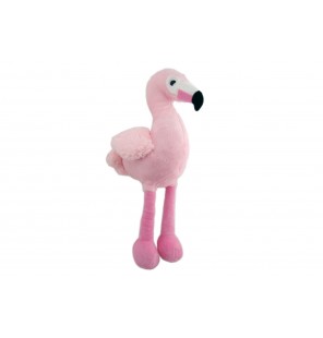 PELUCHE FLAMANT ROSE 48CM VUE PROFIL