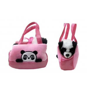 SAC à MAIN AVEC PELUCHE ANIMAL 6 ASSORTIS MODELE 4