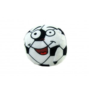 Peluche ballon foot visage 4 coloris