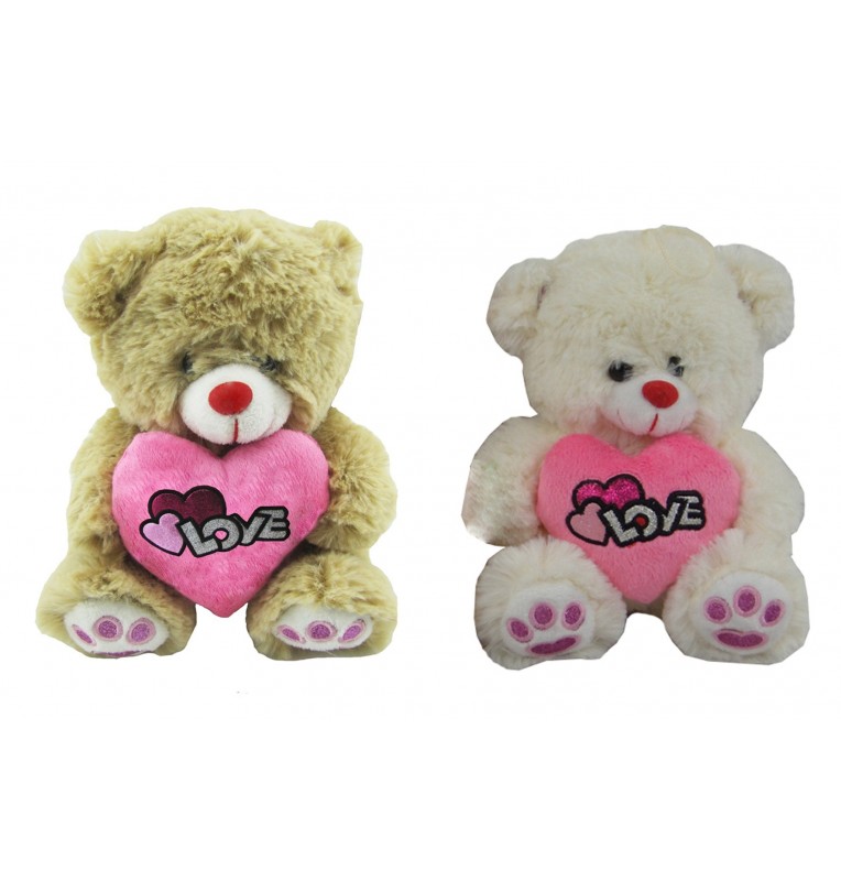 ours peluche coeur