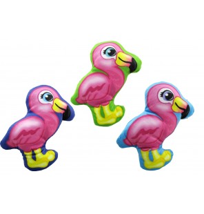 Peluche flamant rose imprimé 3 coloris