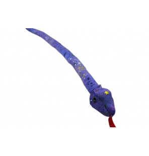 Peluche serpent paillette 4 coloris