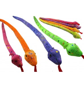Peluche serpent paillette 4 coloris