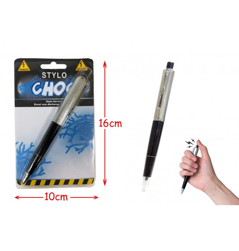 Faux stylo avec choc électrique 15 cm