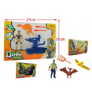 set dinosaure + accessoires