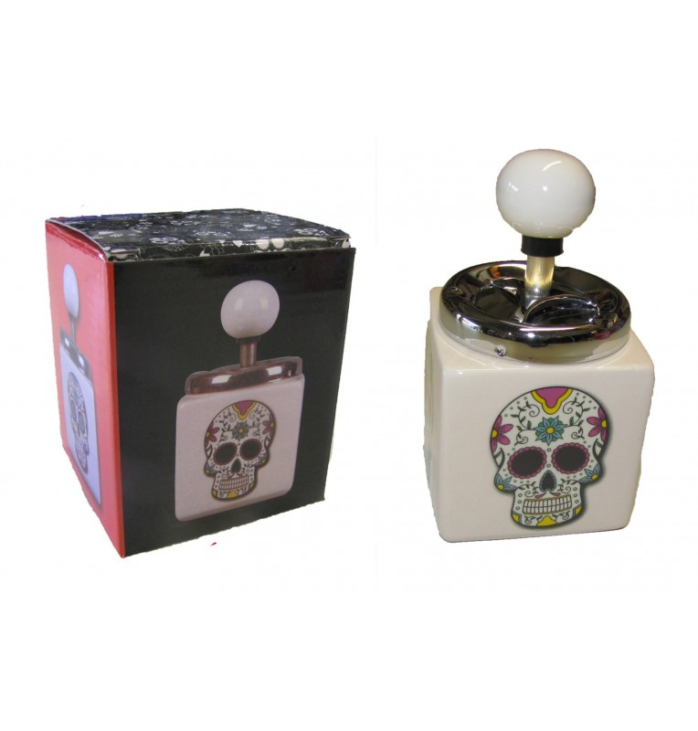 cendrier poussoir tête de mort cendrier poussoir tête de mort