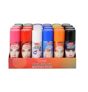 Bombe de couleur pour cheveux.