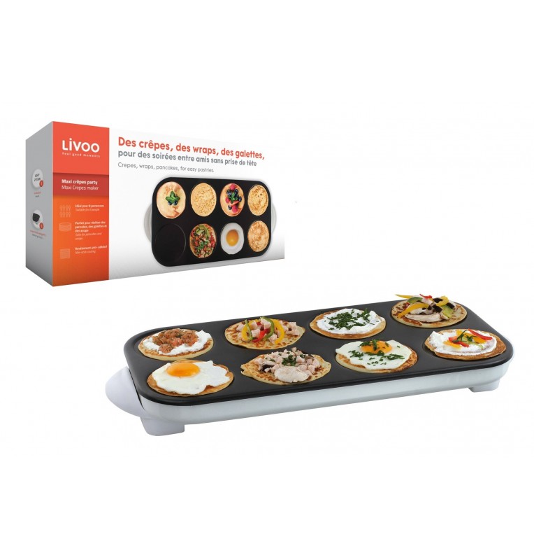 MAXI CREPES PARTY LIVOO RACLETTE MAXI CREPES PARTY LIVOO RACLETTE