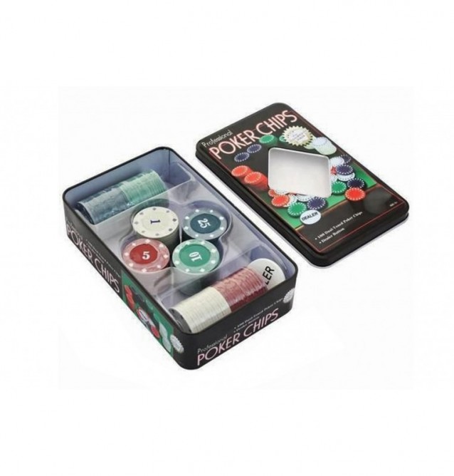 Lot De 100 Jetons De Poker De Qualité Casino Multicolores (5