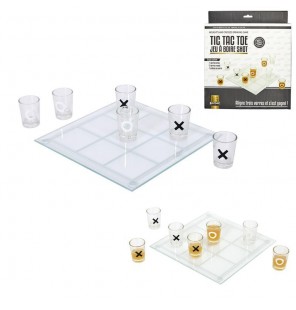 JEU A BOIRE TIC TAC TOE EN VERRE SHOT X9