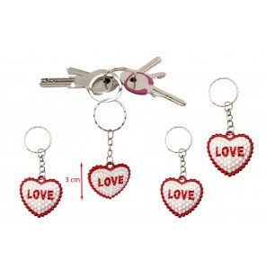 PORTE CLE COEUR LOVE