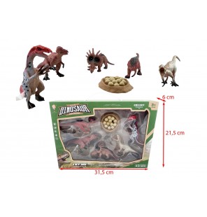 SET 5 DINOSAURES + ACCESSOIRES