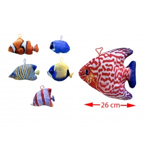 PELUCHE POISSONS 6 ASSORTIS