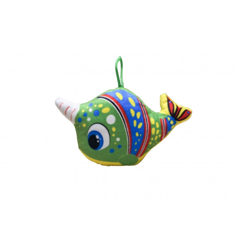 peluche poisson rouge