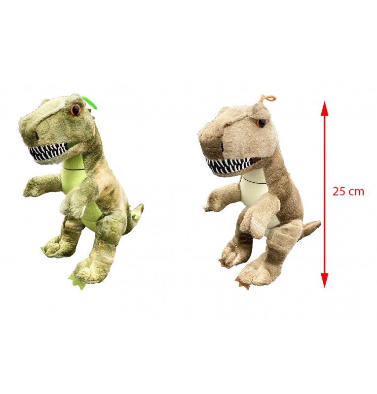 PELUCHE DINOSAURE TYRANNOSAURE 2 COLORIS, Grossiste