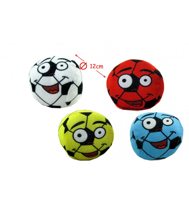 PELUCHE BALLON FOOT VISAGE 4 COLORIS, Grossiste