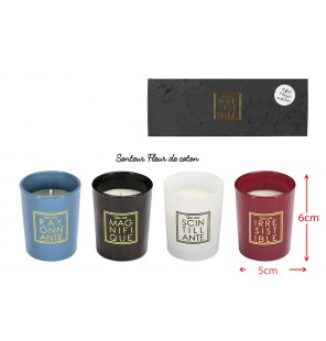 COFFRET DE 4 BOUGIES...