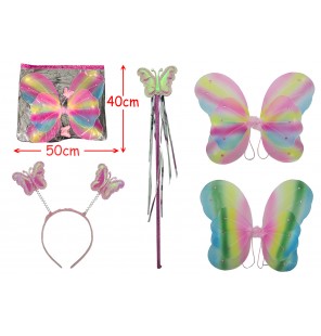 SET AILES D'ANGE MULTICOLORES + ACCESSOIRES
