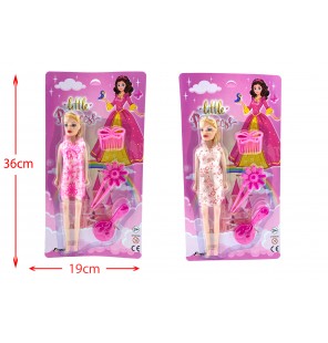 SET POUPEE COIFFURE 2 COLORIS