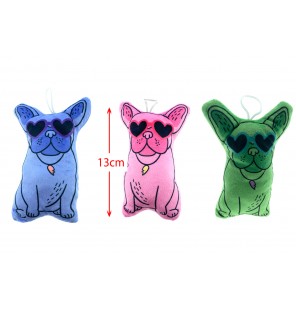 PELUCHE CHIEN ASSIS 3 COLORIS